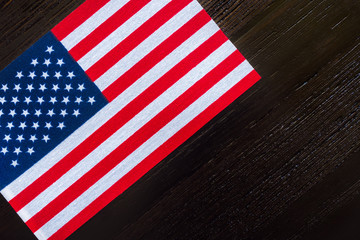 Obraz premium American Flag Close Up with Space for Copy