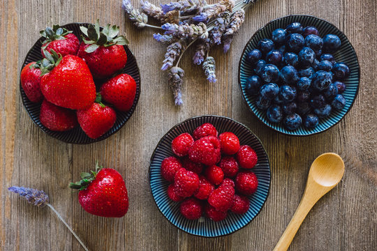 Fresh Berries and Lavender