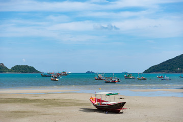 fishing boat on the beach
