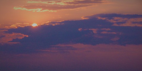 Sun setting at Sunset Beach