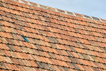 Roof tiles texture