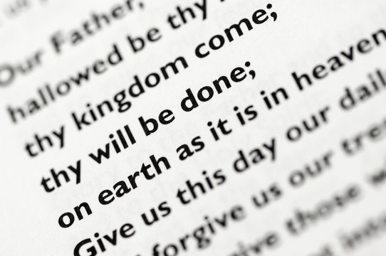 The Lord's Prayer from the Church of England Book of Common Worship