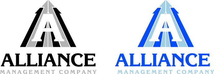 Obraz premium Logotype for management company