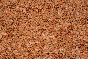 flax seeds texture. flax seeds background. flaxseed or linseed. Cereals. top view