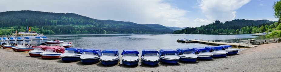 Panoramafoto Boote am Titisee