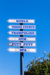 Signs Sports Directions