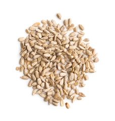 Peeled sunflower seeds.