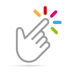 Finger click selection symbol