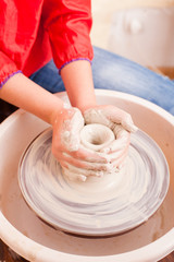 Child's ceramic handicrafts