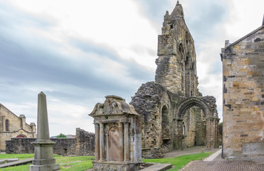Fototapeta na wymiar The Old Transept Ancient Ruins Kilwinning Abbey Scotland.
