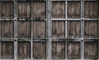 Texture of old gates made of wood, close-up © Sergey Chayko