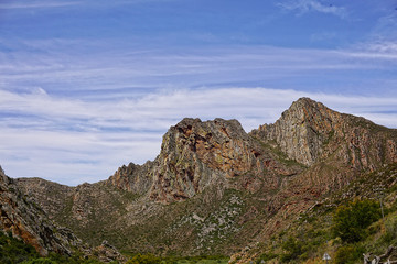 views on mountains and landscapes on the garden route in south africa - travel destinations