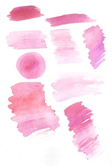 Hand drawn watercolor spot background color ink graphic element