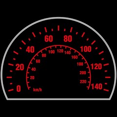 Speedometer for car, vector