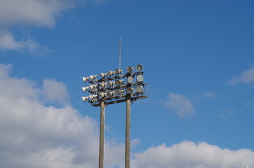 スタジアムの照明