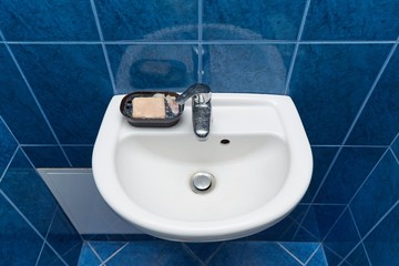 Bathroom tap and sink