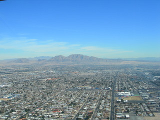 Las Vegas from helicopter