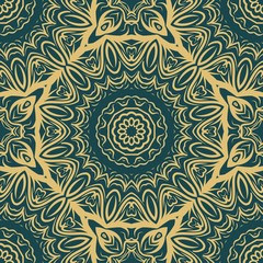 Unique, abstract floral color pattern. Seamless vector illustration. For design, wallpaper, background, print