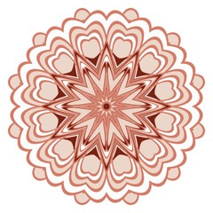 mandala. creative anti-stress floral ornament. vector illustration