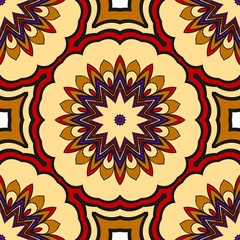 Art-deco floral pattern. Seamless. vector illustration. For invitation wedding, valentine's, background, wallpaper