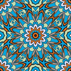 Seamless floral pattern with modern style ornament on color background. For wallpaper, cover book, fabric, scrapbooks.