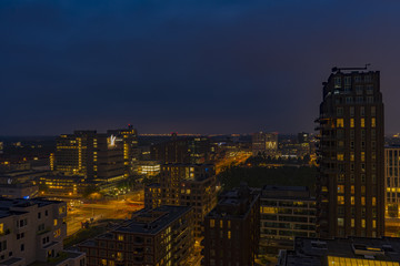 Blue Night View to South Amsterdam