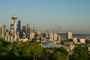 Fototapeta premium Widok zmierzchu z parku Kerry