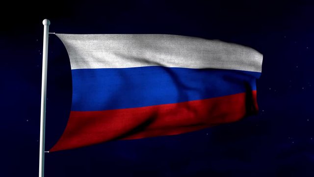 Wehende Fahne von Russland