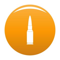 Big bullet icon. Simple illustration of big bullet vector icon for any design orange