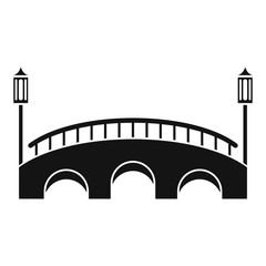 Bridge icon. Simple illustration of bridge vector icon for web design isolated on white background