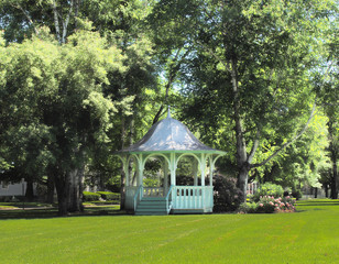 Gazebo in the small rural town