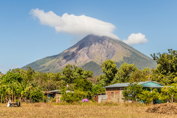 Fototapeta na wymiar Ometepe Volcanic island