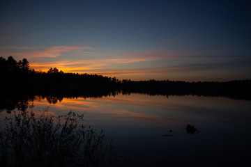 Fototapeta na wymiar Camping sunset