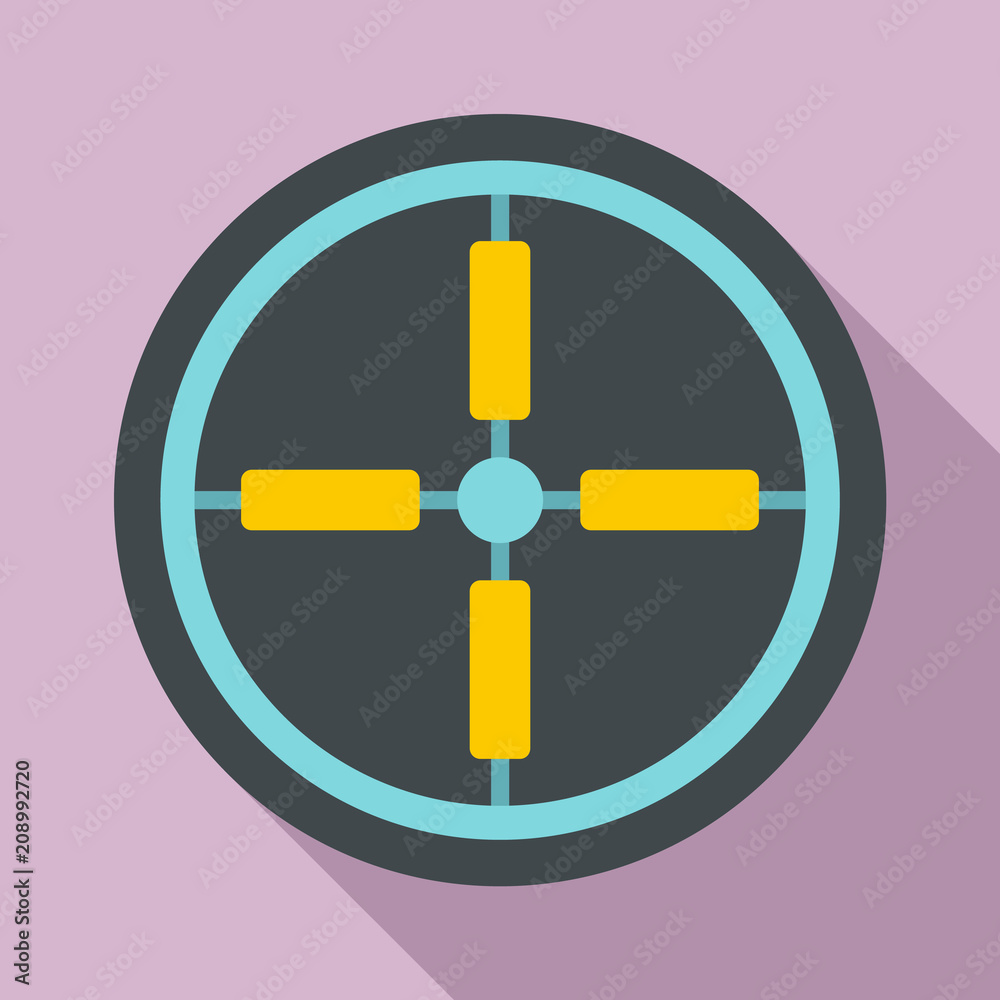 Wall mural optical aim sight icon. flat illustration of optical aim sight vector icon for web design