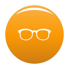 Glasses for myopic icon. Simple illustration of glasses for myopic vector icon for any design orange