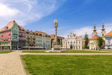 Fototapeta na wymiar Timisoara Union Square