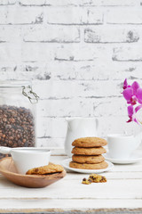 Cookie com gotinhas de chocolate