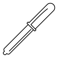 Medicine pipette icon. Outline illustration of medicine pipette vector icon for web design isolated on white background