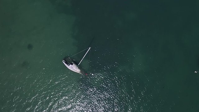 Sunken Sailboat 4K