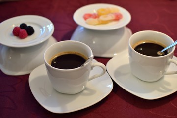 typical desserts such as cakes, biscuits, homemade croissants