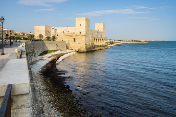 Castle of Trani, built in 13th century under the reign of Frederick II, Apulia, Italy