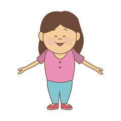 Youn mom cartoon vector illustration graphic design