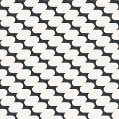 Curve zigzag seamless abstract pattern monochrome or two colors vector