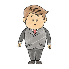 Businessman cartoon isolated vector illustration graphic design
