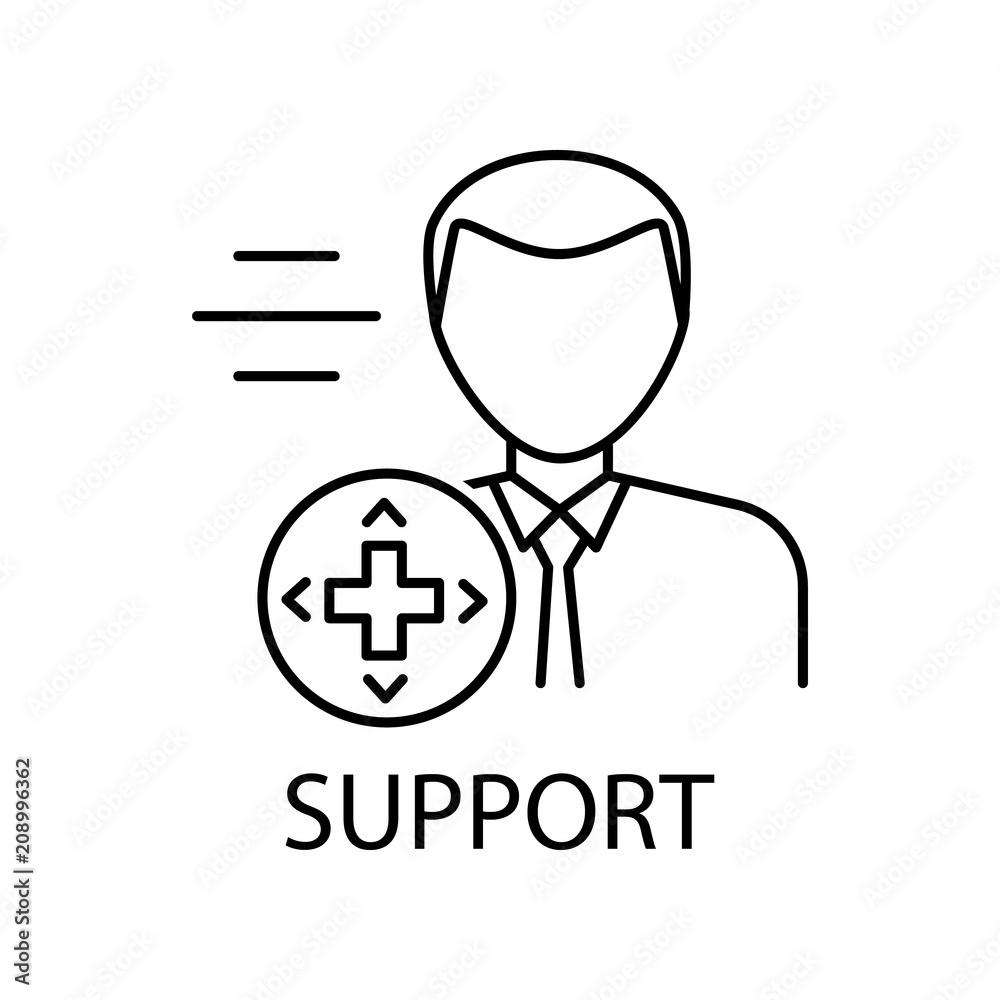 Poster game support outline icon. element of gaming outline icon for mobile concept and web apps. thin line