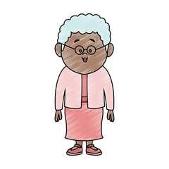 Cute grandmother cartoon vector illustration graphic design