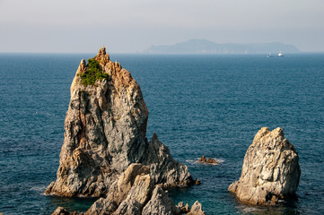Naklejka premium 山口県 青海島