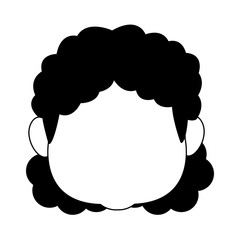 Cute grandmother faceless cartoon vector illustration graphic design