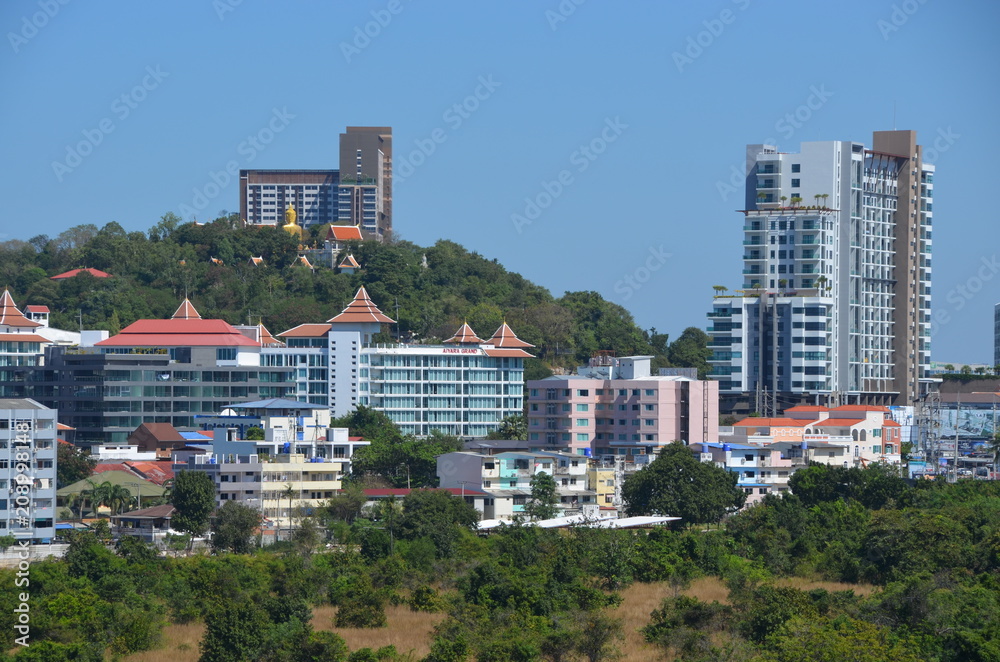 Canvas Prints city panorama thailand pattaya