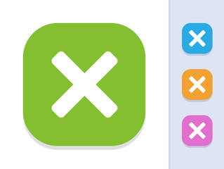 Cross - Square Glyph Buttons